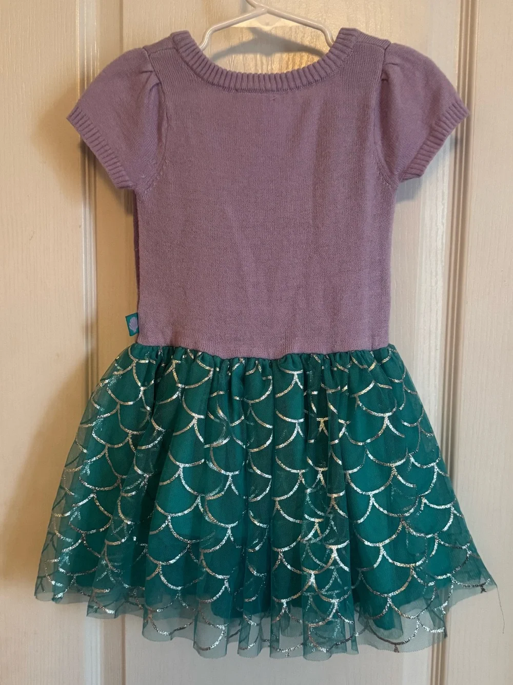 Kids Purple and Teal Mermaid Dress Costume
